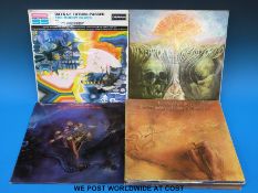 Seven Moody Blues LPs and “Blue Jays” by Justin Hayward and John Lodge.