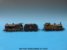 Two Airfix 00 gauge British Rail locomotives, Fowler 44454 54123-9 and 0-4-2 1400 class 54153-0,