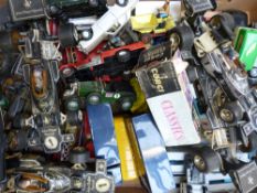 A large collection of Corgi die cast model vehicles, one in original box.