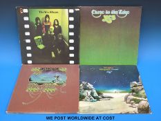 Four Yes LPs to include: “The Yes Album” (Red/maroon label);