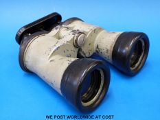 A cased pair of Carl Zeiss blc 7x50 Kriegsmarine U boat binoculars,