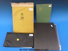 An album of Colonial miniature stamp sheets, sheets of Russian stamps,