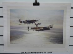 A Robert Taylor signed print 