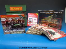 Two books on Hornby and a collection of Model Railway News circa. 1930s.