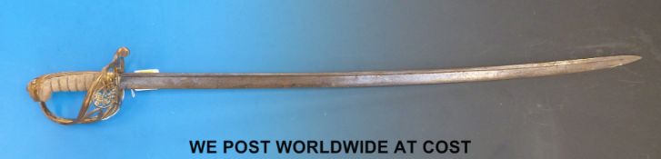 A George IV 1822 pattern infantry officer's sword.