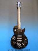 An autographed Guns 'n' Roses guitar, signed on the body by Axl Rose, Slash, Izzy Stradlin,