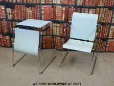 A pair of Seattable metomorphic chairs / tables