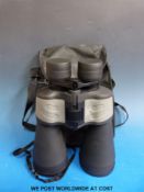 A pair of rubber coated 12-36 x 70 zoom 57m/1000m binoculars