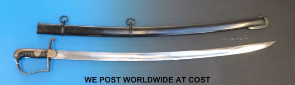A Prussian 1811 pattern cavalry trooper's sword, crown over 'S' to blade and A5 No.