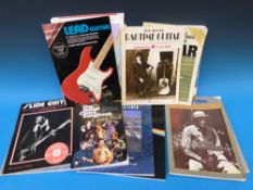 A quantity of guitar music books including Pink Floyd 