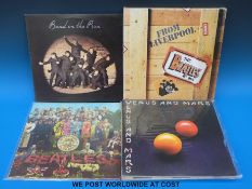 Nine Beatles and Wings records,