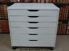 A modern six drawer filing cabinet (width 67cm)