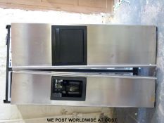 A GEC Profile double door fridge freezer with water cooler