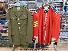 A Coldstream Guards gold sergeant's dress uniform and no 2's.