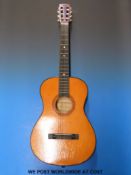 A half sized accoustic 'Hi-spot' six string guitar with soft case.