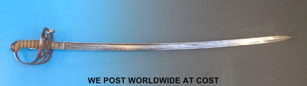 An 1827 pattern volunteer Rifles officer's sword marked C.Webb and Co.