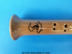 A 'Sudden Smile' cherry wood clarinet (length 37.