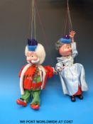 Two large Pelham puppets of a King and Queen (in original boxes)