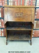 An elm student's bureau (width 76cm)