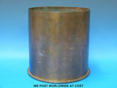 An unusually large brass WW1 shell case, impressed to base Polte Magdeburg Juni 1917,