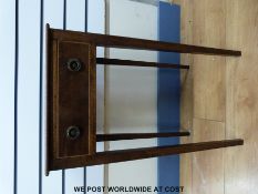 A 19th/20th century mahogany side table with single drawer (width 40cm)