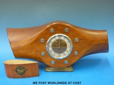 A propeller clock reputedly from a Gloucester Aircraft Company propeller cross section with