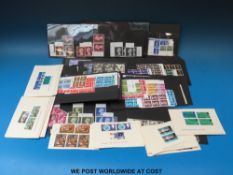 A good range of QEII mint stamps on stockcards including high value blocks plus some Philatelic