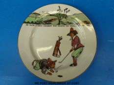 A Royal Doulton Series ware golfing plate