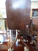 A 19thC mahogany tilt top occasional table (L61 x H72cm)