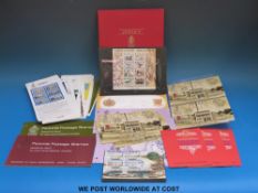 A box of Jersey stamps and covers and bulletins