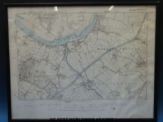 An 1888 'Frampton on Severn - Northern or Tewkesbury Division', six inches to one mile map,