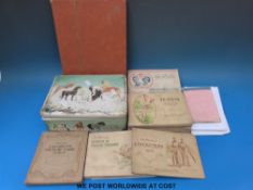 A collection of cigarette cards including Benson Old Bristol together with a box of cigarette cards