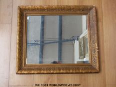 A gilt framed mirror (overall 60 x 71cm)