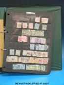 A collection of New Zealand stamps in a ring binder,