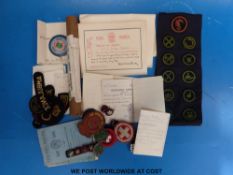A quantity of Girl Guides ephemera and badges etc c1920s,