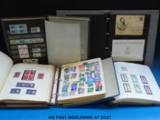 A box of folders of mint and unused Egypt etc in multiples,
