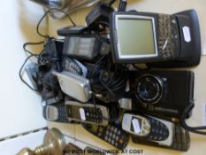 A quantity of vintage mobile phones including Nokia,