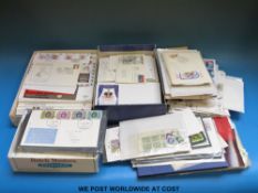 A box of first day covers.