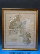 A John Cary map of Oxfordshire