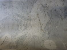 A collection of English and German sea charts circa 1939/ WWII