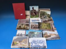 A quantity of postcards including Raphael Tuck, royalty,