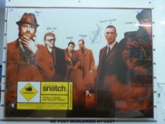 Autographed 'Snatch' film poster,