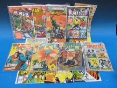 Fifteen US Comics 1960s - 80s including Blackhawk, The Fly, The Web,