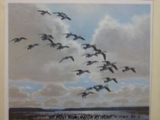 Peter Scott signed limited edition (9/20) print (46 x 53cm)