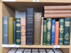 A selection of poetry with Victorian bindings together with Jane Austen's Sense and Sensibility and