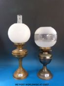 Two oil lamps