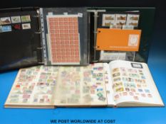 A box of sundries including albums, stockbooks,