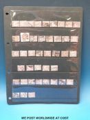 1870 1/2d Rose Red x 40 used stamps