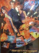 James Bond 007 'The World is Not Enough' film poster,