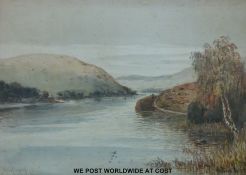 F W Fitch pair of watercolours 'Llangollen' and 'Whistlefield,